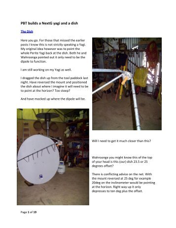 PBT builds a NextG yagi and a dish