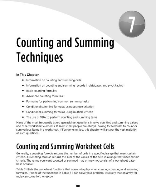 Excel's Formula - sisman