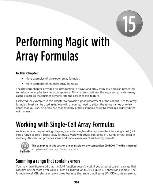 Excel's Formula - sisman