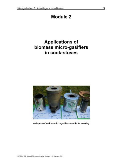 Micro-gasification: Cooking with gas from biomass - Amper