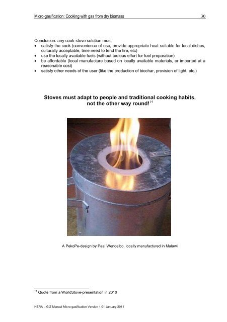 Micro-gasification: Cooking with gas from biomass - Amper