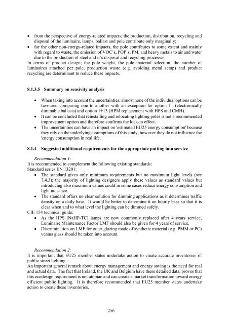 Final Report Lot 9: Public street lighting - Amper