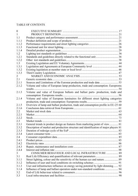 Final Report Lot 9: Public street lighting - Amper