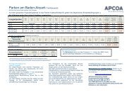 Parken am Baden-Airpark Tarifübersicht - Apcoa Autoparking GmbH