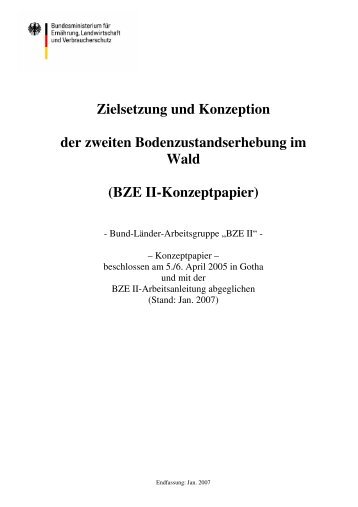 BZE II-Konzeptpapier - Institut für Waldökologie und Waldinventuren