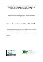 assessment of changes in the phosphorus status of forest ...