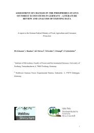 assessment of changes in the phosphorus status of forest ...