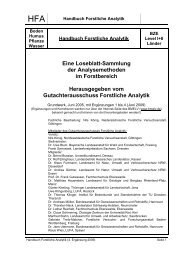 Handbuch Forstliche Analytik - BMELV