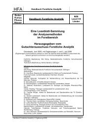 Handbuch für Forstliche Analytik - Institut für Waldökologie und ...