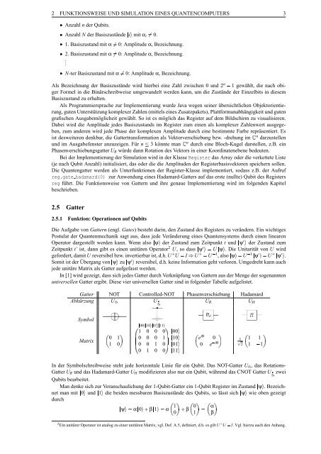 Quantencomputer – Simulation und experimentelle ... - JavaPsi