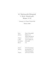 43. Mathematik-Olympiade 1. Stufe (Schulrunde) Klasse ... - JavaPsi