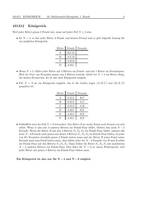 43. Mathematik-Olympiade 1. Stufe (Schulrunde) Klasse ... - JavaPsi