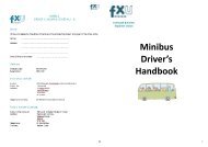 Minibus Driver's Handbook - FXU Students Union