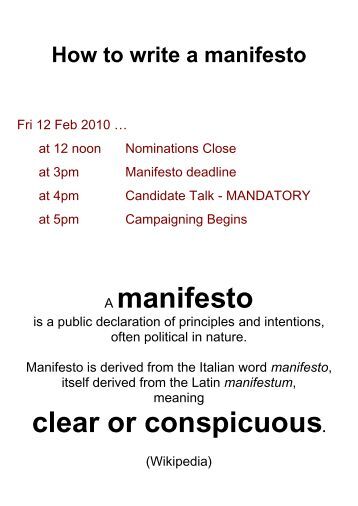 How to write a manifesto for student election in Ghana