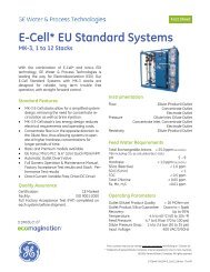 E-Cell EU Standard Systems - MK-3, 1 to 12 Stacks