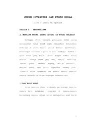 Hukum Investasi Kuliah 1 - Erman dan Hukum