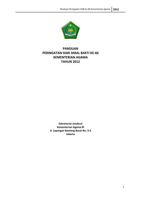 Panduan Hab Kemenag Ke 66 Portal Kementerian Agama Ri