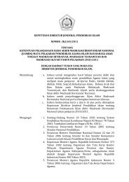 SK Dirjen Pelaksanaan UAMBN 2011 - Portal Kementerian Agama RI