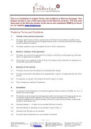 general terms and conditions - Apartmentservice