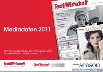 Mediadaten 2011 - Jobs - TextilWirtschaft