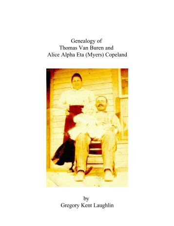 Genealogy of Thomas Van Buren and Alice Alpha Eta (Myers ...