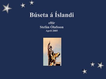 Búseta á Íslandi