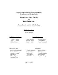 Proposal to NSF for a conceptual Design Study - MIT