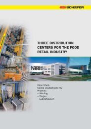 three distribution centers for the food retail industry - SSI SCHÄFER