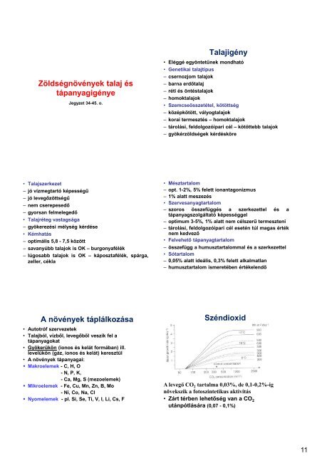 Zöldségtermesztés I - kert.szie.hu