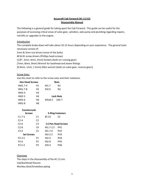 Cab To Axle Chart