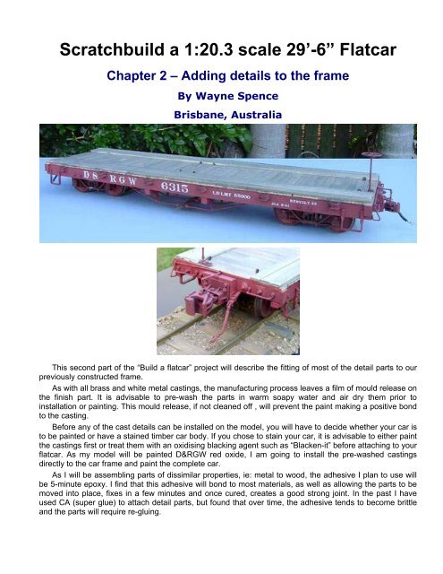 Scratchbuild a 1:20.3 scale 29'-6” Flatcar - myLargescale.com