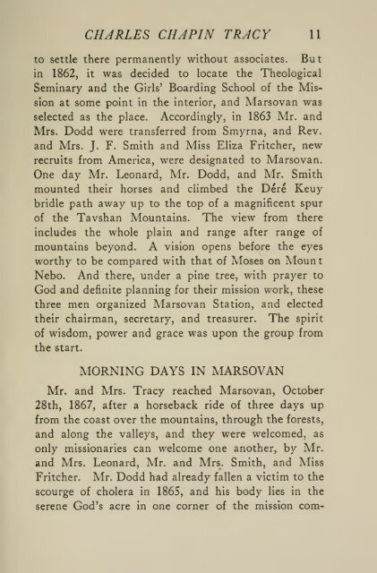 Charles Chapin Tracy, missionary, philanthropist, educator, first ...