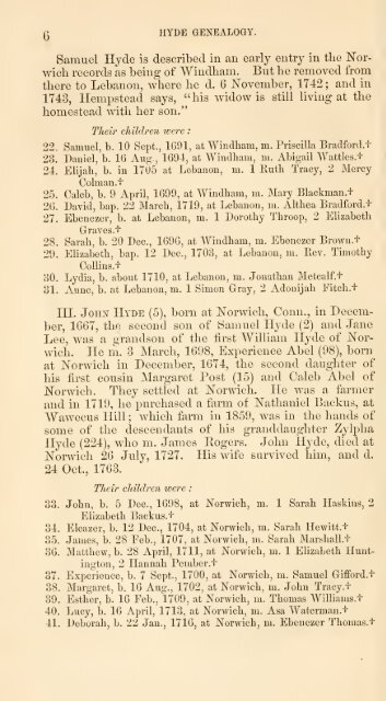 Hyde genealogy, or, The descendants, in the female as well as in ...