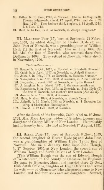 Hyde genealogy, or, The descendants, in the female as well as in ...