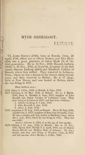 Hyde genealogy, or, The descendants, in the female as well as in ...