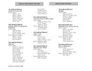 1st Judicial District 2nd Judicial District 3rd Judicial District 4th ...