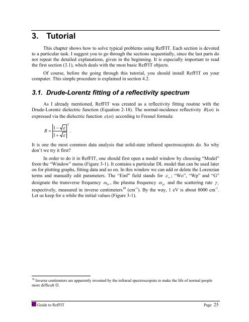 software to fit optical spectra - Quantum Materials Group