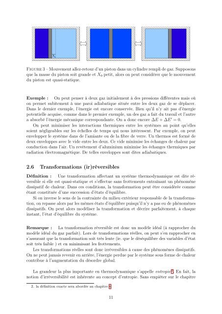 Thermodynamique (2004-2010). - Université de Genève