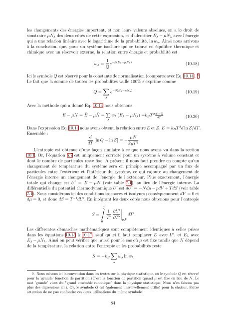 Thermodynamique (2004-2010). - Université de Genève