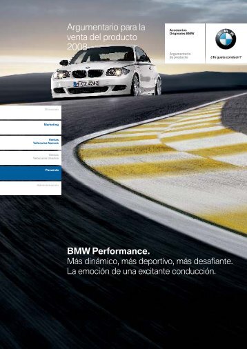 BMW Performance. Argumentario para la venta ... - BMW Carx Spain