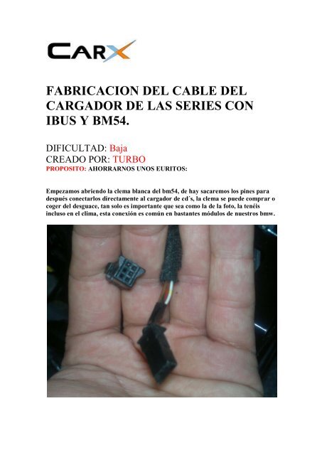 FABRICACION_CABLE_CARGADOR_ BM54.pdf - BMW Carx Spain