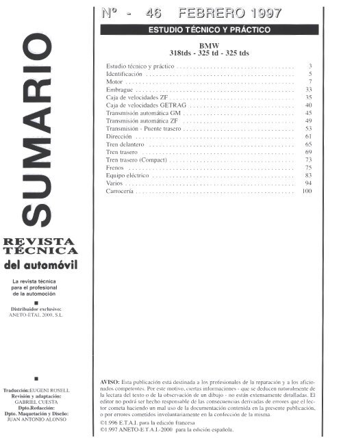 Manual de taller E36 Diesel - BMW Carx Spain