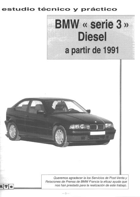 Manual de taller E36 Diesel - BMW Carx Spain