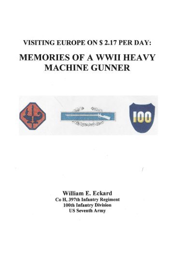 Memories of a World War II Heavy Machine Gunner - The George C ...