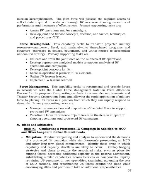 Joint Operating Concept (JOC) - GlobalSecurity.org