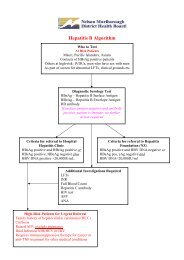 Viral Hepatitis C Algorithm