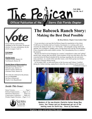 The Babcock Ranch Story: - Sierra Club Florida
