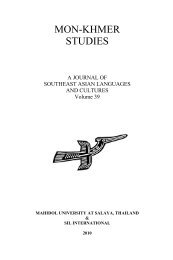 Vol. 39 - Mon-Khmer Studies Journal