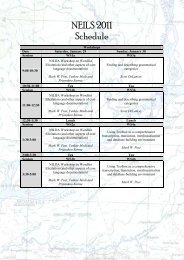 NEILS 2011 Schedule - SEAlang