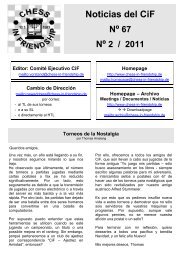 Noticias del CiF Nº 67 - Chess in Friendship